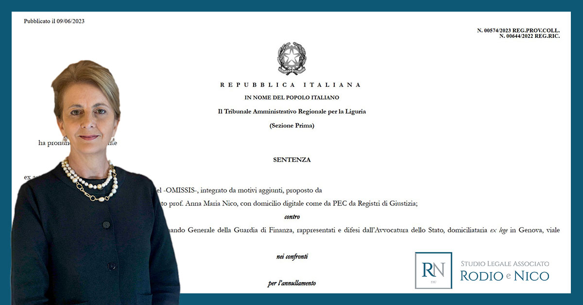 Tribunale Amministrativo Regionale e trasferimento Guardia di Finanza – immagine illustrativa per ricorso su trasferimento